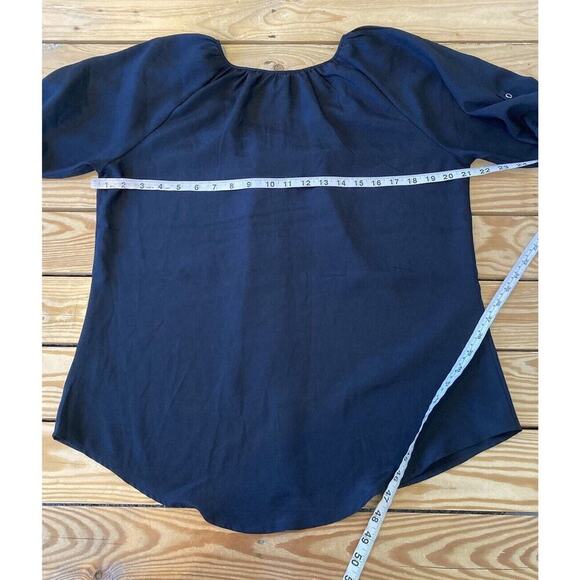 Express Button Front Blouse Size Large Women’s Black - Picture 6 of 6